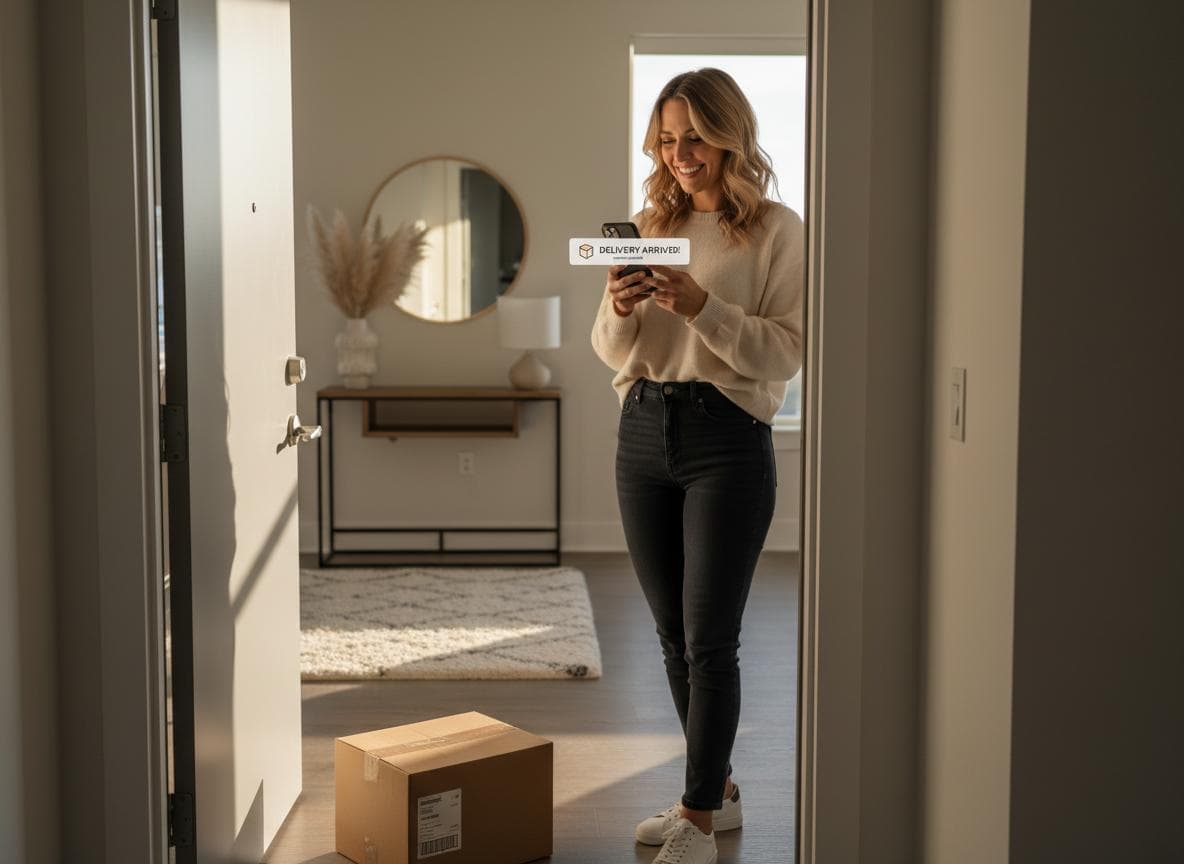 Host receiving low-stock reorder notification